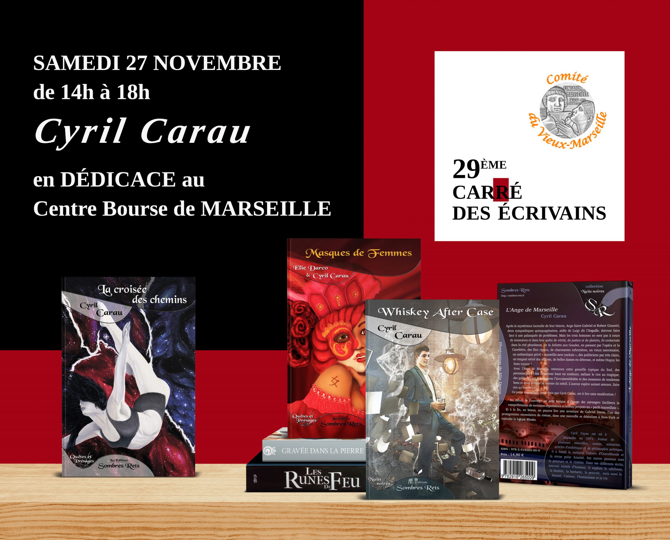 Cyril Carau au 29e carré des écrivains à Marseille